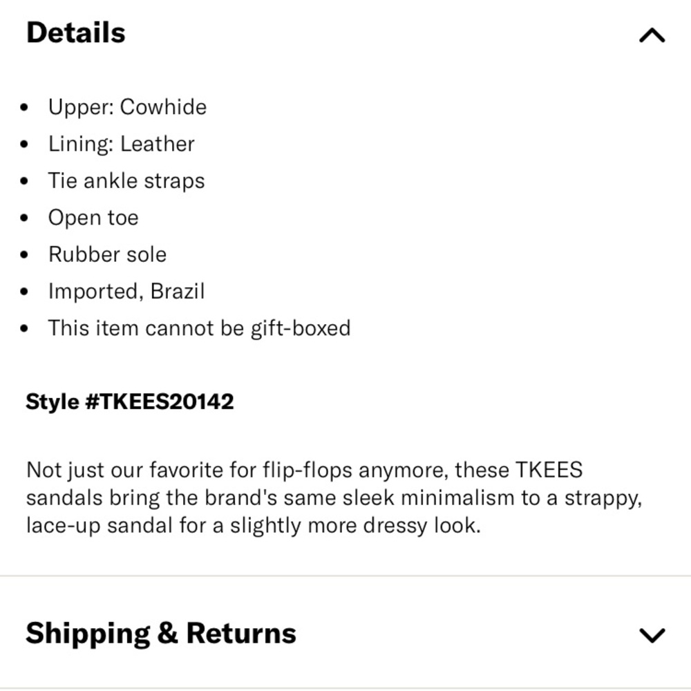 Brand New: Tkees Jo Lace Up Sandal. Black Leather. Size 6 or 37 - Picture 16 of 16